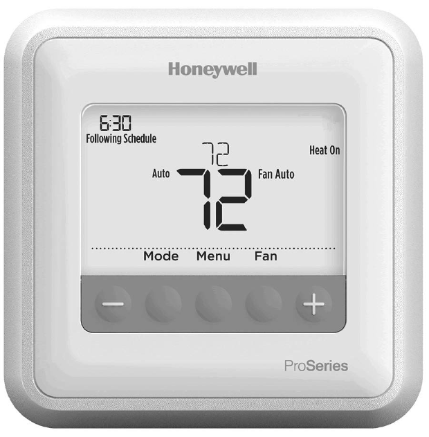 honeywell t4 installation manual